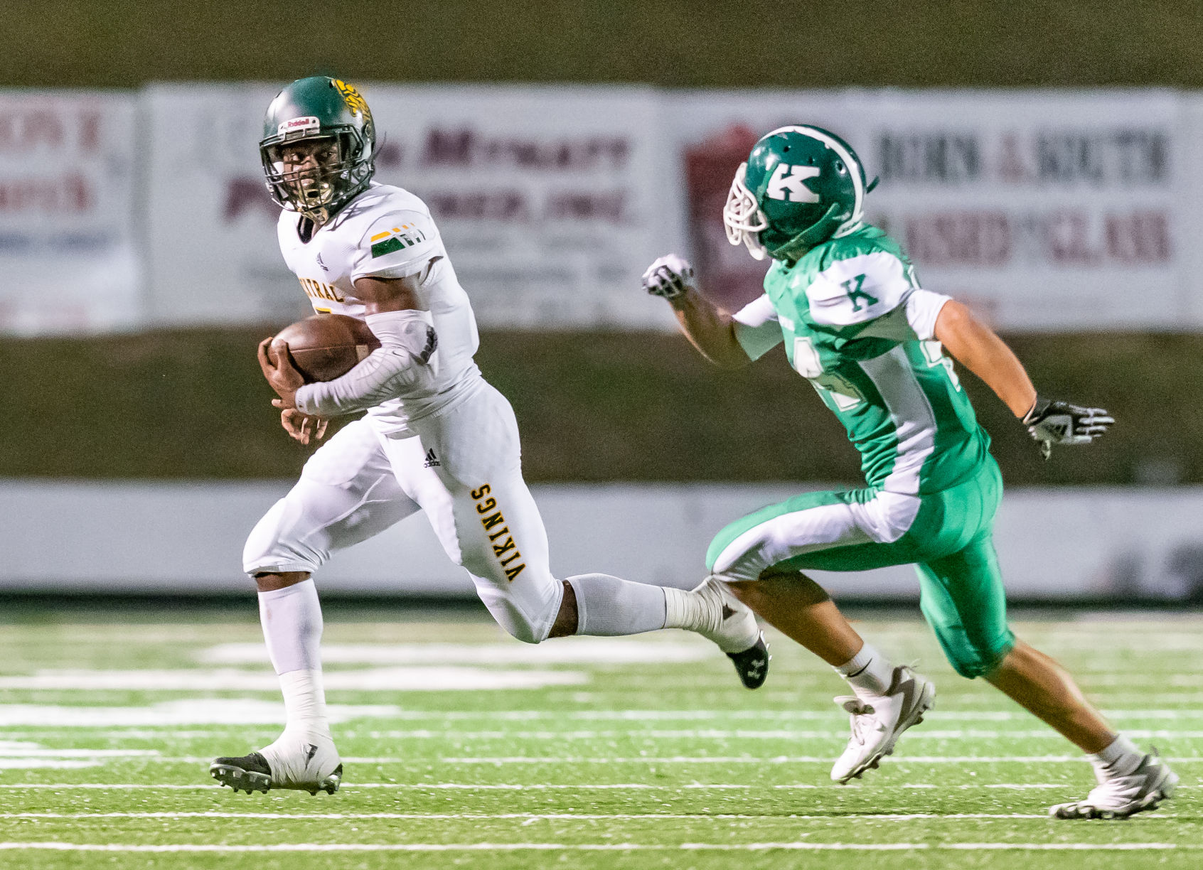 Friday night high school football action